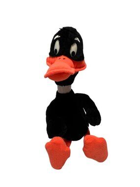 Vintage Warner Bros Daffy Duck Large Plush Vintage Mighty Star Posable Legs